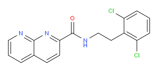 N-(2,6-dichlorophenethyl)-1,8-naphthyridine-2-carboxamide