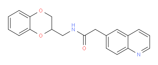 N-((2,3-dihydrobenzo[b][1,4]dioxin-2-yl)methyl)-2-(quinolin-6-yl)acetamide