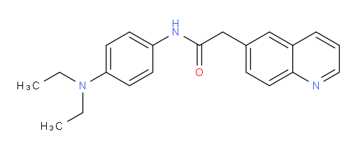 N-(4-(diethylamino)phenyl)-2-(quinolin-6-yl)acetamide