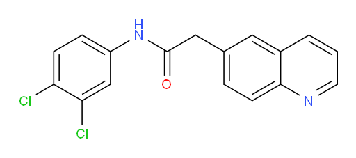 N-(3,4-dichlorophenyl)-2-(quinolin-6-yl)acetamide