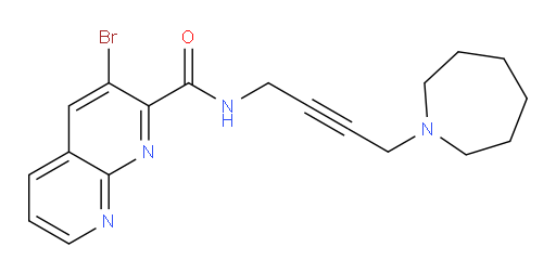 N-(4-(azepan-1-yl)but-2-yn-1-yl)-3-bromo-1,8-naphthyridine-2-carboxamide