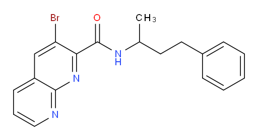 3-bromo-N-(4-phenylbutan-2-yl)-1,8-naphthyridine-2-carboxamide