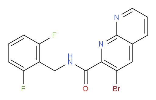 3-bromo-N-(2,6-difluorobenzyl)-1,8-naphthyridine-2-carboxamide