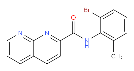 N-(2-bromo-6-methylphenyl)-1,8-naphthyridine-2-carboxamide