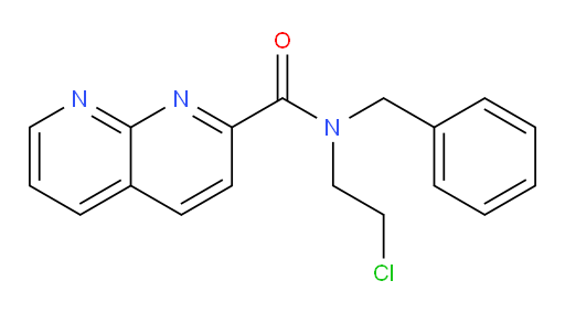 N-benzyl-N-(2-chloroethyl)-1,8-naphthyridine-2-carboxamide