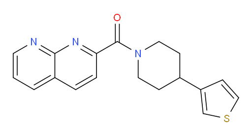 (1,8-naphthyridin-2-yl)(4-(thiophen-3-yl)piperidin-1-yl)methanone
