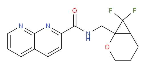 N-((7,7-difluoro-2-oxabicyclo[4.1.0]heptan-1-yl)methyl)-1,8-naphthyridine-2-carboxamide