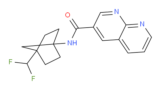N-(4-(difluoromethyl)bicyclo[2.2.1]heptan-1-yl)-1,8-naphthyridine-3-carboxamide
