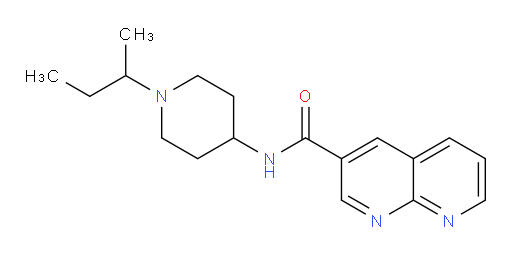 N-(1-(sec-butyl)piperidin-4-yl)-1,8-naphthyridine-3-carboxamide
