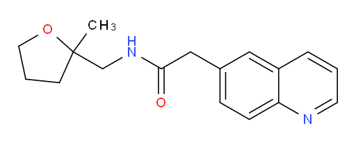 N-((2-methyltetrahydrofuran-2-yl)methyl)-2-(quinolin-6-yl)acetamide