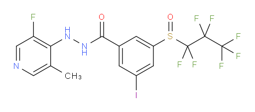 N'-(3-fluoro-5-methylpyridin-4-yl)-3-iodo-5-((perfluoropropyl)sulfinyl)benzohydrazide