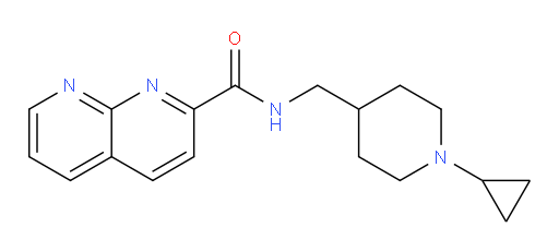 N-((1-cyclopropylpiperidin-4-yl)methyl)-1,8-naphthyridine-2-carboxamide