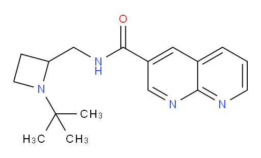 N-((1-(tert-butyl)azetidin-2-yl)methyl)-1,8-naphthyridine-3-carboxamide