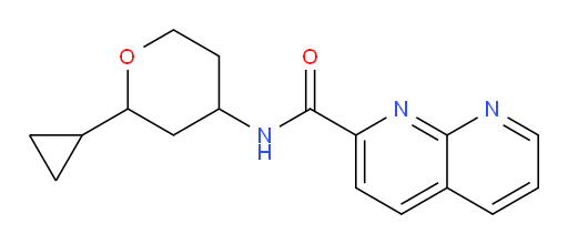 N-(2-cyclopropyltetrahydro-2H-pyran-4-yl)-1,8-naphthyridine-2-carboxamide