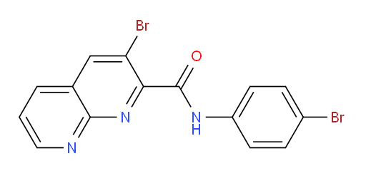 3-bromo-N-(4-bromophenyl)-1,8-naphthyridine-2-carboxamide