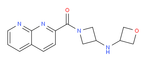 (1,8-naphthyridin-2-yl)(3-(oxetan-3-ylamino)azetidin-1-yl)methanone