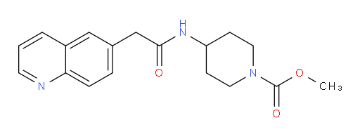 methyl 4-(2-(quinolin-6-yl)acetamido)piperidine-1-carboxylate