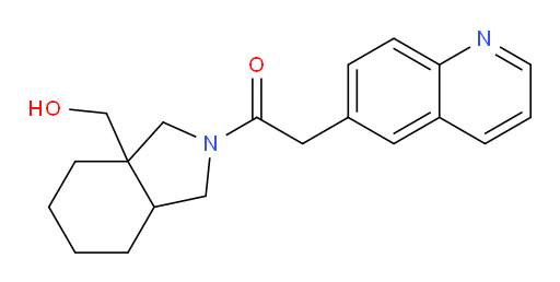 1-(3a-(hydroxymethyl)hexahydro-1H-isoindol-2(3H)-yl)-2-(quinolin-6-yl)ethanone