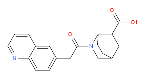 2-(2-(quinolin-6-yl)acetyl)-2-azabicyclo[2.2.2]octane-6-carboxylic acid