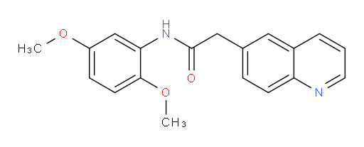 N-(2,5-dimethoxyphenyl)-2-(quinolin-6-yl)acetamide