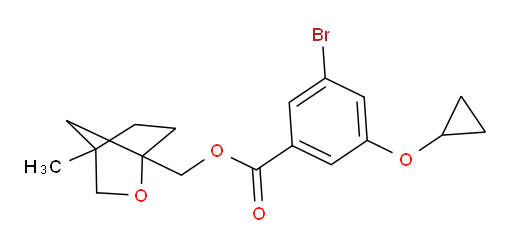 (4-methyl-2-oxabicyclo[2.2.1]heptan-1-yl)methyl 3-bromo-5-cyclopropoxybenzoate