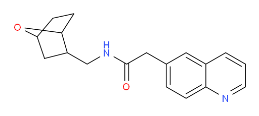 N-(7-oxabicyclo[2.2.1]heptan-2-ylmethyl)-2-(quinolin-6-yl)acetamide