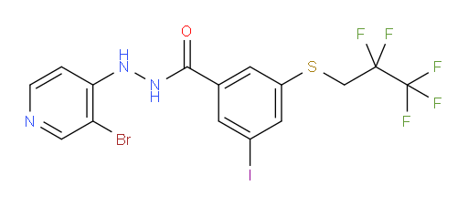 N'-(3-bromopyridin-4-yl)-3-iodo-5-((2,2,3,3,3-pentafluoropropyl)thio)benzohydrazide