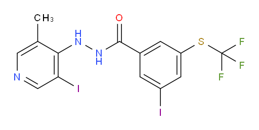 3-iodo-N'-(3-iodo-5-methylpyridin-4-yl)-5-((trifluoromethyl)thio)benzohydrazide