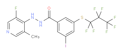 N'-(3-fluoro-5-methylpyridin-4-yl)-3-iodo-5-((perfluoropropyl)thio)benzohydrazide