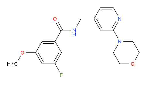 3-fluoro-5-methoxy-N-((2-morpholinopyridin-4-yl)methyl)benzamide