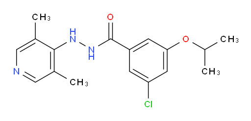 3-chloro-N'-(3,5-dimethylpyridin-4-yl)-5-isopropoxybenzohydrazide