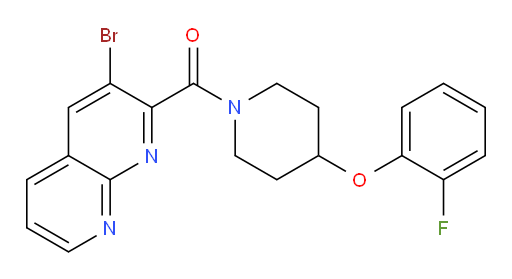 (3-bromo-1,8-naphthyridin-2-yl)(4-(2-fluorophenoxy)piperidin-1-yl)methanone