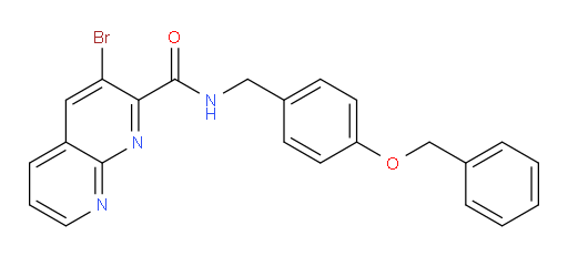 N-(4-(benzyloxy)benzyl)-3-bromo-1,8-naphthyridine-2-carboxamide