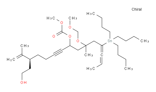 (3S)-3-(2-hydroxyethyl)-10-(methoxymethoxy)-2,10-dimethyl-12-(tributylstannyl)pentadeca-1,12,13-trien-6-yn-8-yl methyl carbonate