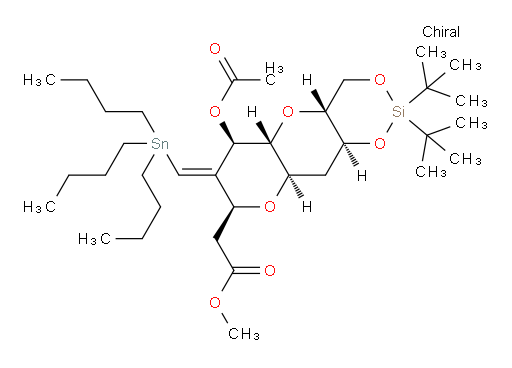 methyl 2-((4aR,5aR,6R,8S,9aR,10aS,Z)-6-acetoxy-2,2-di-tert-butyl-7-((tributylstannyl)methylene)octahydro-4H-pyrano[2',3':5,6]pyrano[3,2-d][1,3,2]dioxasilin-8-yl)acetate