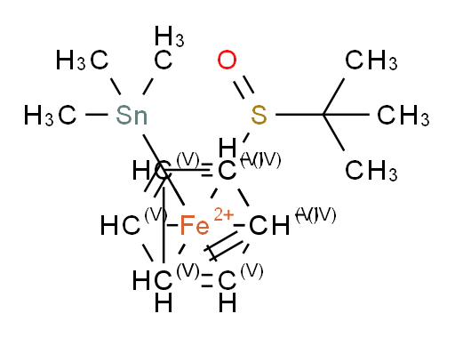 Ferrocene, 1-[(S)-(1,1-dimethylethyl)sulfinyl]-2-(trimethylstannyl)-, (1R)-