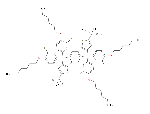 (4,4,9,9-tetrakis(3-fluoro-4-(hexyloxy)phenyl)-4,9-dihydro-s-indaceno[1,2-b:5,6-b']dithiophene-2,7-diyl)bis(trimethylstannane)