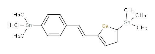 (E)-trimethyl(4-(2-(5-(trimethylstannyl)selenophen-2-yl)vinyl)phenyl)stannane
