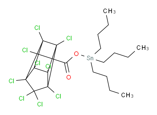 tributylstannyl 1,2,3,5,6,7,8,9,9-nonachloropentacyclo[4.3.0.02,5.03,8.04,7]nonane-4-carboxylate