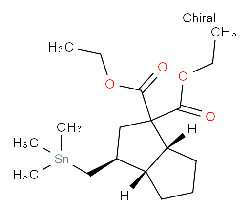 (3S,3aS,6aR)-diethyl 3-((trimethylstannyl)methyl)hexahydropentalene-1,1(2H)-dicarboxylate