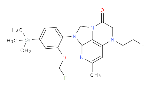 5-(2-fluoroethyl)-1-(2-(fluoromethoxy)-4-(trimethylstannyl)phenyl)-7-methyl-4,5-dihydro-1H-1,2a,5,8-tetraazaacenaphthylen-3(2H)-one