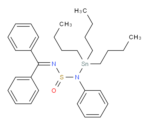 N′-(Diphenylmethylene)-N-phenyl-N-(tributylstannyl)diazosulfurous acid