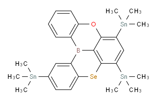 5-oxa-9-selena-13b-boranaphtho[3,2,1-de]anthracene-6,8,12-triyltris(trimethylstannane)
