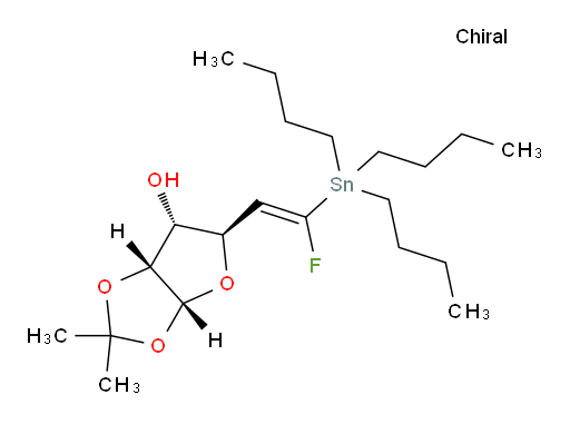 (3aR,5R,6R,6aR)-5-((E)-2-fluoro-2-(tributylstannyl)vinyl)-2,2-dimethyltetrahydrofuro[2,3-d][1,3]dioxol-6-ol