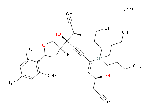 (3R,4R,9S,Z)-4-((2R,4S)-2-mesityl-1,3-dioxolan-4-yl)-7-(tributylstannyl)dodeca-7-en-1,5,11-triyne-3,4,9-triol