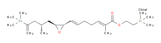 (2E,6E)-2-(trimethylsilyl)ethyl 2-methyl-7-((2S,3S)-3-((S)-2-methyl-4-(trimethylstannyl)pent-4-en-1-yl)oxiran-2-yl)hepta-2,6-dienoate