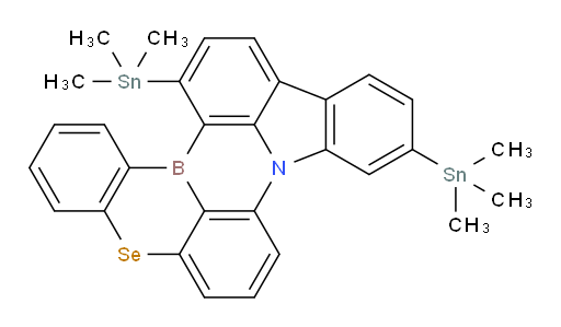 10,15-bis(trimethylstannyl)-5-selena-8b-aza-15b-borabenzo[a]naphtho[1,2,3-hi]aceanthrylene