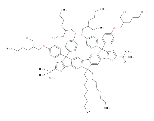 1,1′-[4,4,7,7-Tetrakis[4-[(2-ethylhexyl)oxy]phenyl]-7,12-dihydro-12,12-dioctyl-4H-cyclopenta[2′′,1′′:5,6;3′′,4′′:5′,6′]diindeno[1,2-b:1′,2′-b′]dithiophene-2,9-diyl]bis[1,1,1-trimethylstannane]