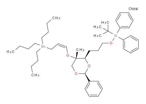 tert-butyl(3-((2S,4R,5S)-5-methyl-2-phenyl-5-(((Z)-3-(tributylstannyl)prop-1-en-1-yl)oxy)-1,3-dioxan-4-yl)propoxy)diphenylsilane