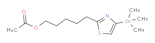 5-(4-(trimethylstannyl)thiazol-2-yl)pentyl acetate